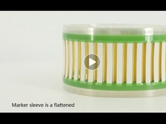 高温で熱で縮小可能な識別用袖 縮小比2:1