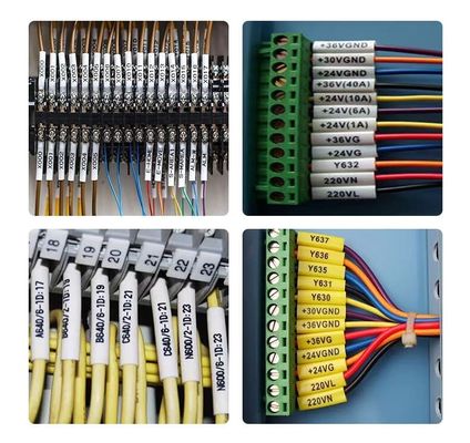 0.2mm-0.5mm 厚い電気ケーブル アクセサリー 識別チューブ 熱収縮器 識別袖